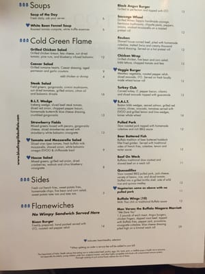 Menu photo 3 Blue Fire Bar & Grill Amherst, NY