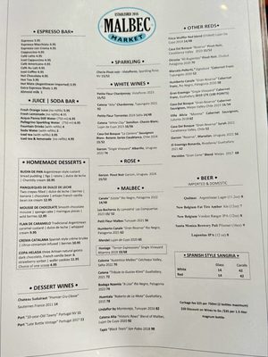 Menu photo 2 Malbec Market Eagle Rock, CA Menu photo 2 Malbec Market Eagle Rock, CA