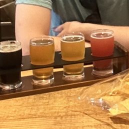 A $12.00 flight of craft brews