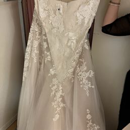 The alterations they did complete that make this dress "wearable"
