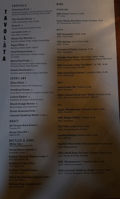 Menu photo 4 Tavolàta Belltown Seattle, WA