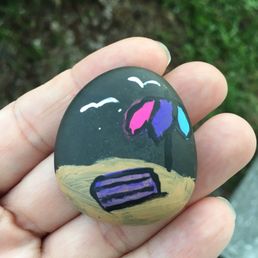 Someone likes to hide painted rocks in the park. I found a few :-) Someone likes to hide painted rocks in the park. I found a few :-)