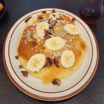Mountain West Eatery - Banana Pecan Pancake - American Near Me - Las Vegas, Nevada Mountain West Eatery - Banana Pecan Pancake - American Near Me - Las Vegas, Nevada