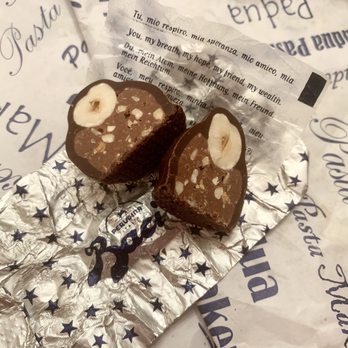 Padua Pasta Makers - Complimentary Perugina Baci Hazelnut Truffle. *SWOON* A taste of pure HEAVEN! - Pasta Shops Near Me - Upland, California