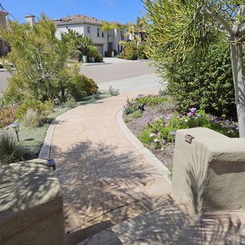 Concrete Creations SD - Other perspective, porch to driveway. - Masonry/Concrete Near Me