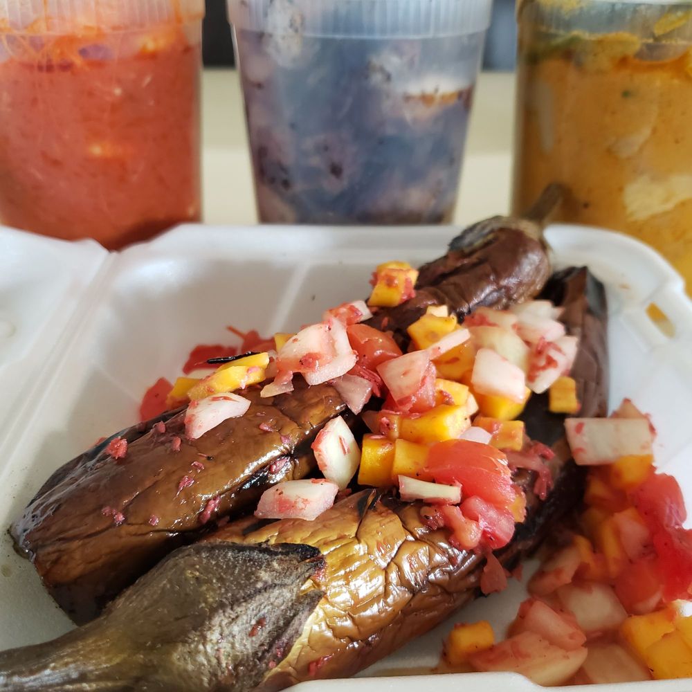 Leo's Barbecue - Eggplant and Mango Salad - Filipino Near Me - South Plainfield, New Jersey Leo's Barbecue - Eggplant and Mango Salad - Filipino Near Me - South Plainfield, New Jersey