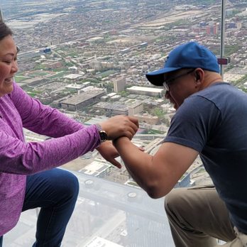Skydeck Chicago - The Proposal shot - Observatories Near Me - Chicago, Illinois