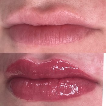 Amanda Lesmes - Before and After Lip Blushing - Eyelash Service Near Me - Charlotte, North Carolina
