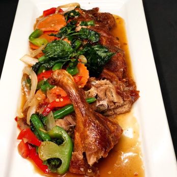 Soho Thai - Crispy basil with duck - Thai Near Me - New York, New York