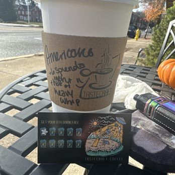 Tastecraft - Punch card and my coffee cup - Coffee & Tea Near Me - Lewisburg, Pennsylvania Tastecraft - Punch card and my coffee cup - Coffee & Tea Near Me - Lewisburg, Pennsylvania