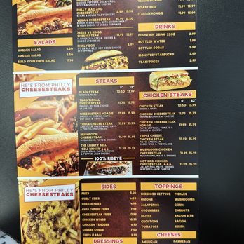 He's From Philly Cheesesteaks - Menu - Sandwiches Near Me - Woodland, California He's From Philly Cheesesteaks - Menu - Sandwiches Near Me - Woodland, California