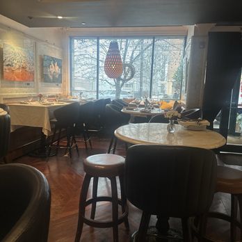 Halcyon - View of seating are near window. - Seafood Near Me - Montclair, New Jersey