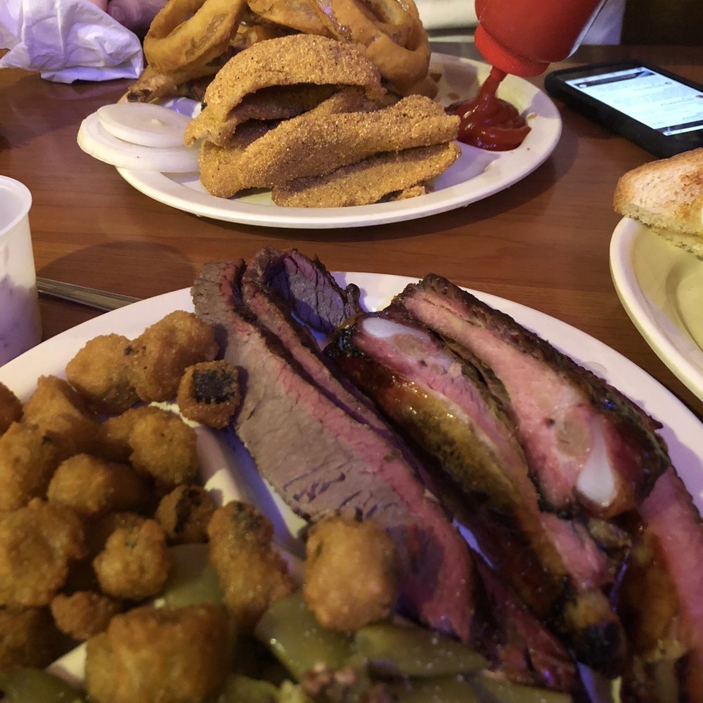 Smokehouse - BBQ combo plate and Catfish platter. - Barbeque Near Me - Lindsay, Texas Smokehouse - BBQ combo plate and Catfish platter. - Barbeque Near Me - Lindsay, Texas