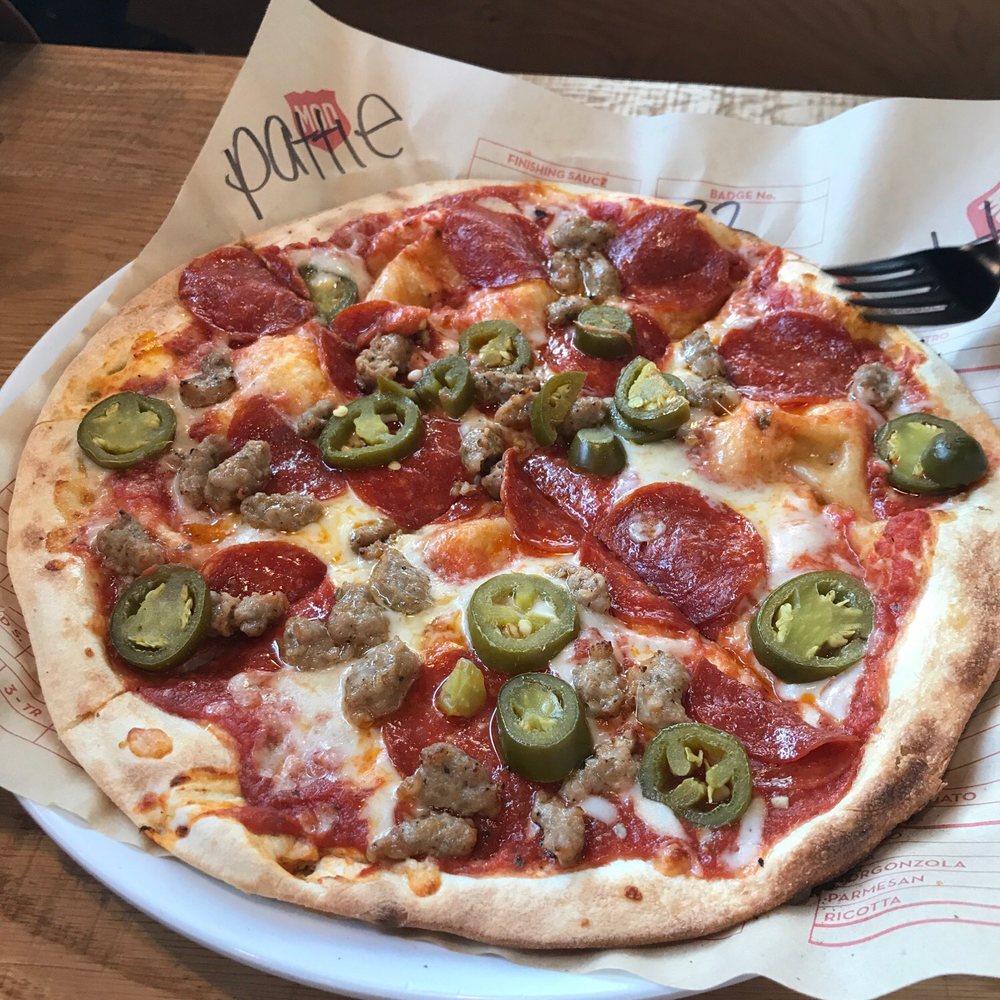 MOD Pizza - Mad dog ground beef and jalapeños - Fast Food Near Me - Oak Creek, Wisconsin MOD Pizza - Mad dog ground beef and jalapeños - Fast Food Near Me - Oak Creek, Wisconsin
