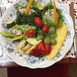 The Tea Room at Merrie Pennie's - Dine in or take out menu changes daily. Food service Tues thru Sat from 11am - 2pm.