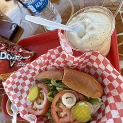 Martha's Gardens Date Farm - Italian sub with the date dressing, and the expresso date shake! Delish