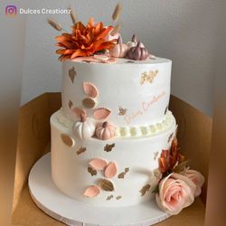 Dulces Creationz - Pumpkin Baby Shower Cake