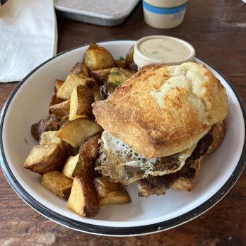 Firebrand Artisan Breads - crispy Pork & Jam Breakfast Sandwich - Bakeries Near Me - Alameda, California