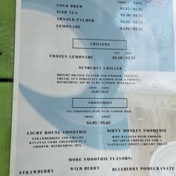 Monkey See Monkey Brew - Menu