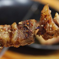 Beef Tendon skewer.