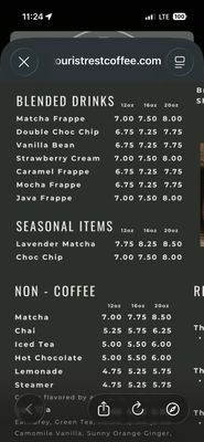 Menu photo 2 Tourist Rest Coffee Bryce Canyon City, UT