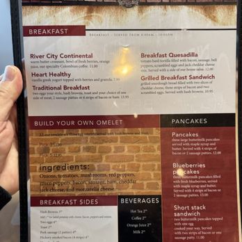 River City Brewery - Breakfast menu - Pizza Near Me - Wichita, Kansas