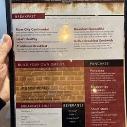 River City Brewery - Breakfast menu
