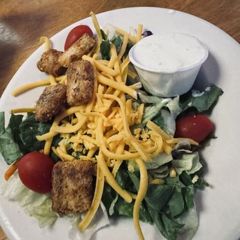 Texas Roadhouse - House Salad. Surprise win of the night was their blue cheese dressing. Really good - Steakhouses Near Me - Danbury, Connecticut Texas Roadhouse - House Salad. Surprise win of the night was their blue cheese dressing. Really good - Steakhouses Near Me - Danbury, Connecticut