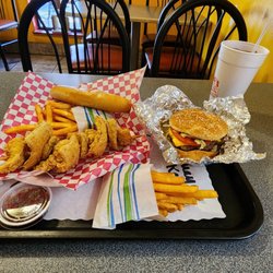 Karock's Restaurant - Cheeseburger, Chicken on a Stick & Fries