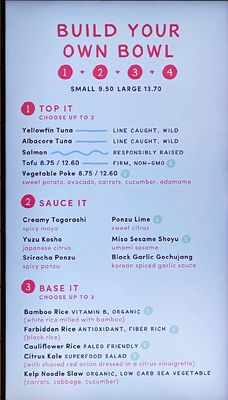 Menu photo 1 Sweetfin Poke Del Mar San Diego, CA Menu photo 1 Sweetfin Poke Del Mar San Diego, CA