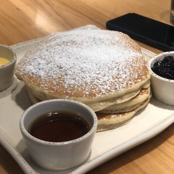 Overeasy - Ricotta Lemon Zest Pancakes - New American Near Me - Dallas, Texas Overeasy - Ricotta Lemon Zest Pancakes - New American Near Me - Dallas, Texas