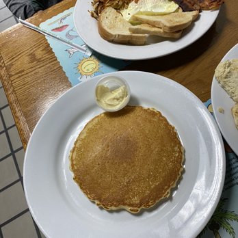 Anastasia Diner - Kids pancake & 2 egg any style breakfast plate with extra crispy bacon. - American Near Me - Saint Augustine, Florida