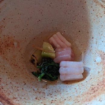 Harbor House Inn - Skate poached in sake, makrut lime broth - Bed & Breakfast Near Me - Elk, California