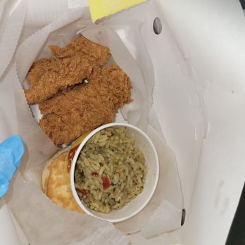 Bojangles - Chicken tender and dirty rice - Chicken Wings Near Me - Las Vegas, Nevada