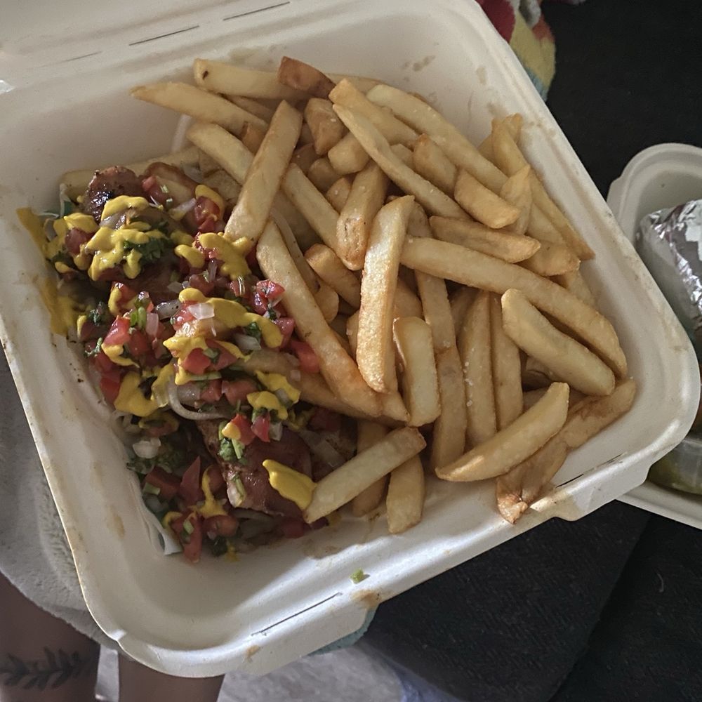 Ruby’s Banquets - Bacon Wrapped Hotdog w/everything - Food Trucks Near Me - North Highlands, California Ruby’s Banquets - Bacon Wrapped Hotdog w/everything - Food Trucks Near Me - North Highlands, California