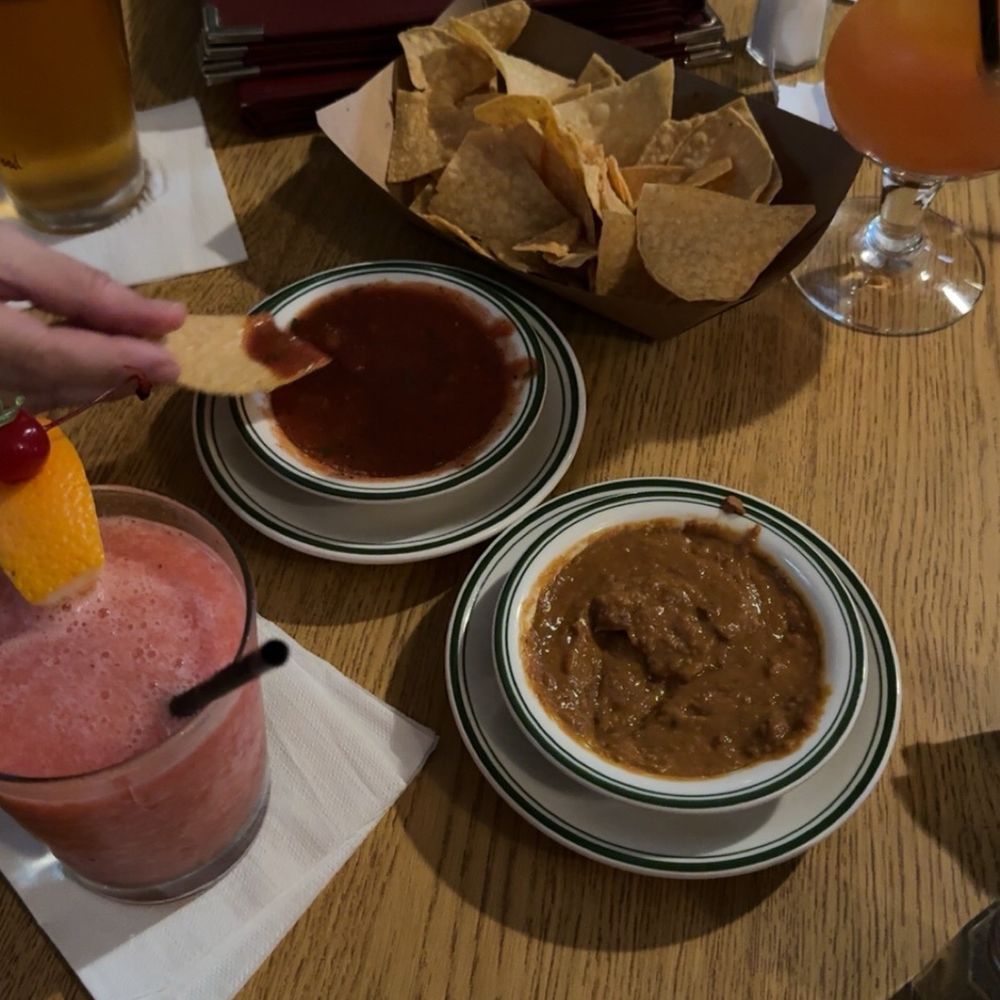 Chips and dip. Bean dip is BOMB! Chips and dip. Bean dip is BOMB!