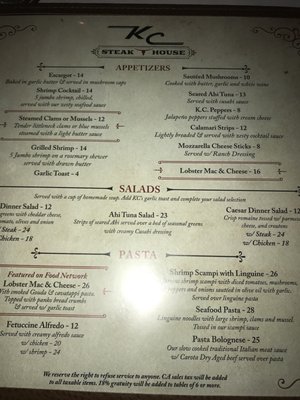 Menu photo 8 KC Steak House Bakersfield, CA