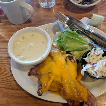 Cracker Barrel Old Country Store - Clam chowder and Chicken BLT. - Southern Near Me - Shiloh, Illinois Cracker Barrel Old Country Store - Clam chowder and Chicken BLT. - Southern Near Me - Shiloh, Illinois