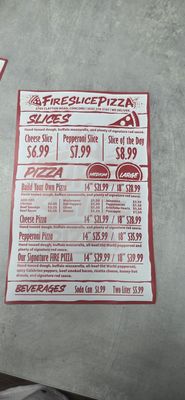 Menu photo 1 Fire Slice Pizza Concord, CA