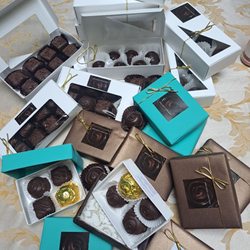Semisweet Chocolate Truffle Gift Boxes. I use high quality Chocolate.