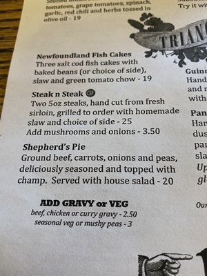 Menu photo 1 The Old Triangle Irish Alehouse Sydney, NS Menu photo 1 The Old Triangle Irish Alehouse Sydney, NS