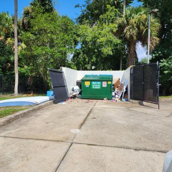 Public Storage - This is the dumpster area....old mattresses, trash on floor, disgusting. - Self Storage Near Me - Ormond Beach, Florida