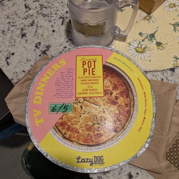 Lazy Dog Restaurant & Bar - Frozen chicken pot pie, $11. - New American Near Me - Richmond, Texas Lazy Dog Restaurant & Bar - Frozen chicken pot pie, $11. - New American Near Me - Richmond, Texas
