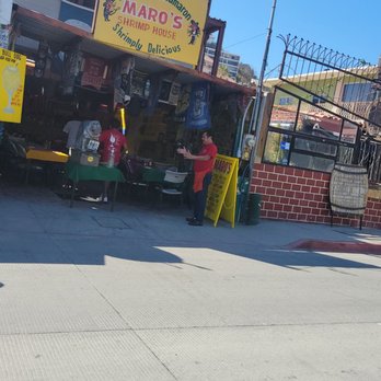 Maro's Shrimp House - Parked across the street. - Seafood Near Me - Cabo San Lucas, BCS
