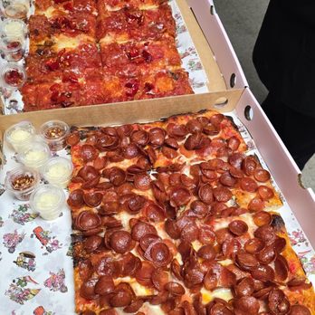 Chill Since 93 - Pepperoni Pie and Spicy Soppressata Pie - Pizza Near Me - Los Angeles, California Chill Since 93 - Pepperoni Pie and Spicy Soppressata Pie - Pizza Near Me - Los Angeles, California