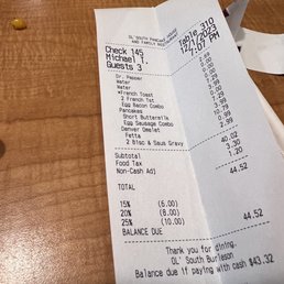 Total bill not bad! Total bill not bad!
