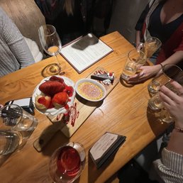 a group of people enjoying a meal
