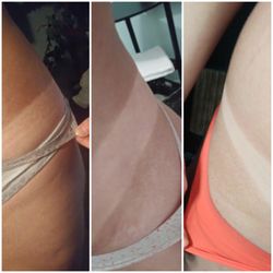 Flowing Glow - Tan lines after a few of our spray tans