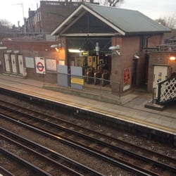 West Finchley Underground Station - A view from the bridge.