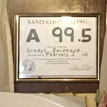 Grady's BBQ - Grady's health grade. Wow! - Barbeque Near Me - Indian Springs, North Carolina Grady's BBQ - Grady's health grade. Wow! - Barbeque Near Me - Indian Springs, North Carolina
